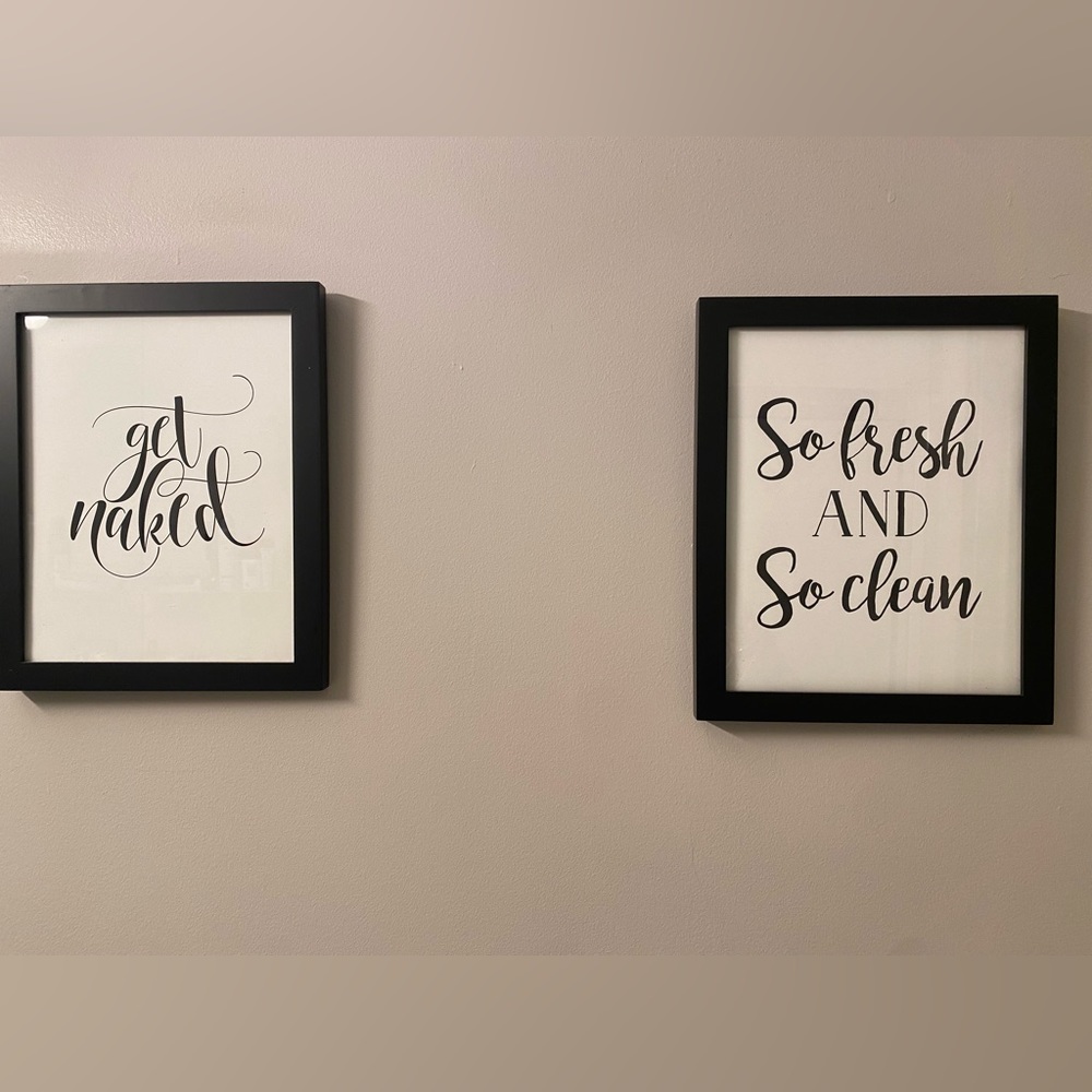 Set of pictures with frames